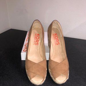 Nubuck (Tan) 3.5" Wedges